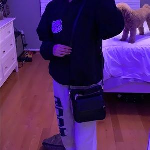 NEVER WORN FAUX LEATHER CROSS BODY